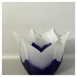 Vintage PartyLite Indigo Blossom Candle Holder