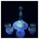 Empoli Capri Blue Diamond Point Genie Bottle