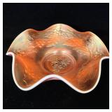 Fenton Holly and Berry Marigold Carnival Glass