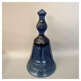 Vintage Pressed Glass Blue Bell 5'