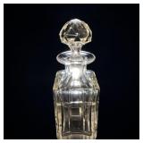 Vintage cut Crystal glass perfume decanter