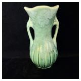 Vintage Green Drip Graze Double Handled Pottery >