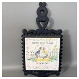 Vintage Cast-Iron Kissin Don't Last, Cookin Do >