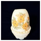 Fenton Handpainted Cameo Floral Fairy Lamp 5'