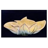 Hull Pottery Green Glazed Leaf & Berry Planter 11'