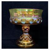 Vintage Iridescent Gold Carnival Glass 5' Wedding>