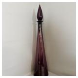 Vintage Empoli Amethyst Genie Bottle 25.5'