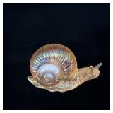 Fenton Pink Irridescent Glass Snail 3'