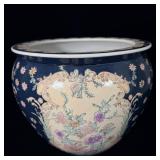 Large vintage Chinese porcelain jardiniere Fish