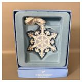 Wedgwood Blue Jasperware Christmas Snowflake