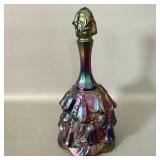 Lili of the valley Fenton Carnival glass bell