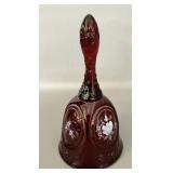 Fenton Ruby Red Handpainted Bell 7'