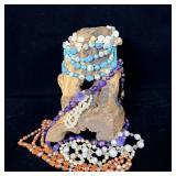 (6) Vintage Beaded Necklaces West Germany & Others