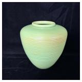 Red Wing Green Ribbed Vase #1583 8'