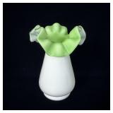 Kanawha Glass Jack in the Pulpit White Satin Lime>