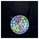 Vintage Millefiori Floral Paperweight