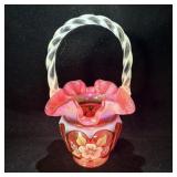 Fenton Cranberry Opalescent Inspired by Open Heart