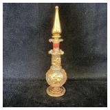 Vintage Egyptian Glass Perfume Bottle 7.5'