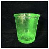 Vintage D&B Green Uranium Glass Measuring Cup 5.5'