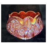 Indiana Glass Heirloom Sunset Ruby Red Carnival >