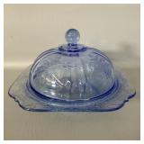 Indiana Glass Madrid Covered Butter Dish
