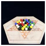 Handcrafted Marble & Onyx Chinese Checkers >