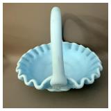 Vintage Westmoreland Satin Blue Mist Paneled >