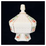 Consolidated Glass Milk Glass Con Cora Covered >