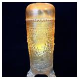 Antique Fenton marigold carnival glass hatpin