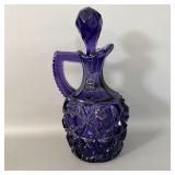 Vintage Amethyst Diamond Cut Cruet