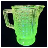 EAPG Richards & Hartley 3 Panel Canary Vaseline