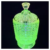 EAPG Richards & Hartley 3 Panel Canary Vaseline