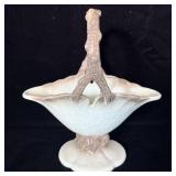 Vintage Hull Pottery Woodland Basket 12'