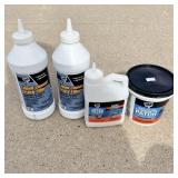 Liquid cement crack filler concrete patch