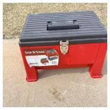 Step on stool and storage tote