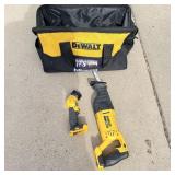 Like new DeWalt 20 V cut off saw and flashlight