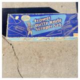 Vintage five piece trail putty knife scraper set