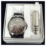 New in box Mens Watch and Pocket Knife Set