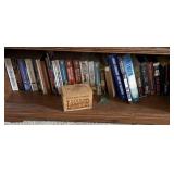 Shelf of Lewis Lamar books and others