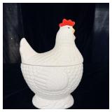 Ceramic Sitting Rooster