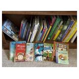 Shelf of kids books little golden books and