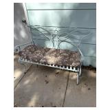 Vintage metal Outdoor bench