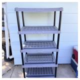 6ï¿½ x 24ï¿½ plastic shelving unit