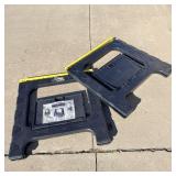 2 workhorse collapsible sawhorses