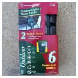 Outdoor digital power center with built-in dual