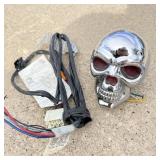 LED skull receiver hitch cover