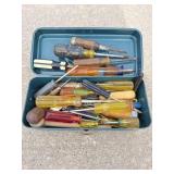 Box of miscellaneous screwdrivers