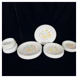 60 Vintage Corelle Spring Meadow Plates &>