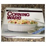 2 1/2 quart corning ware casserole dish with