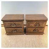 (2) vintage nightstands 23 inches tall 24 inches